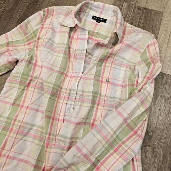 Ralph Lauren Plaid Button up Shirt size Small - Picture 2 of 5